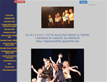 Tablet Screenshot of danziamo.spaziofree.net